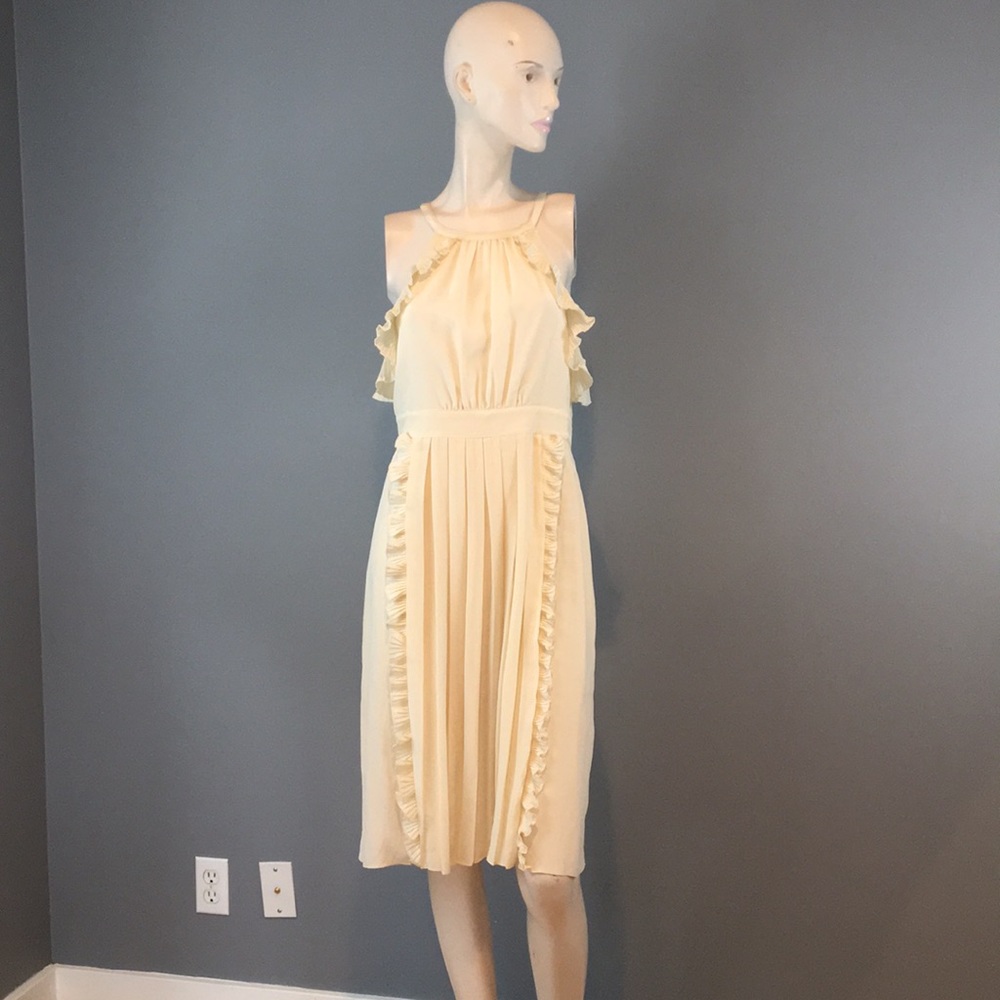 NWT Tibi Midi Sleeveless Off White Dress